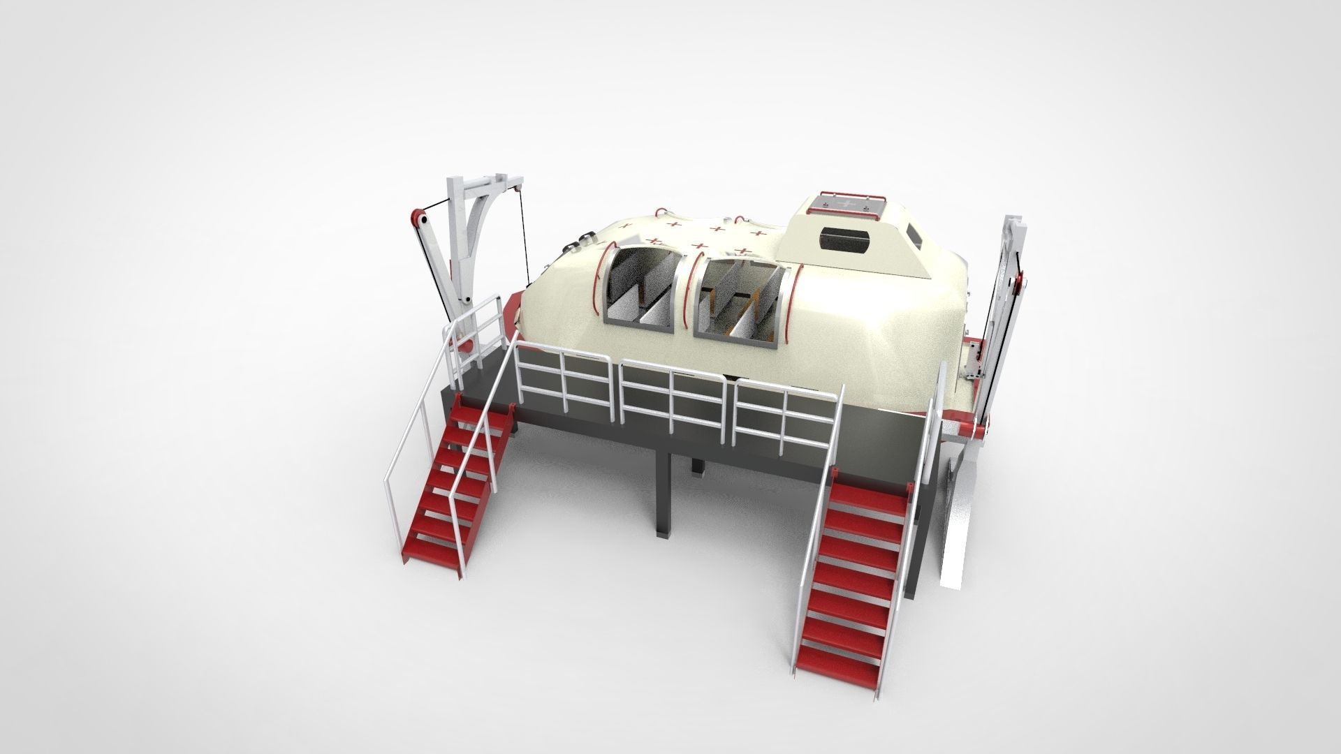 lifeboat 3D model_1