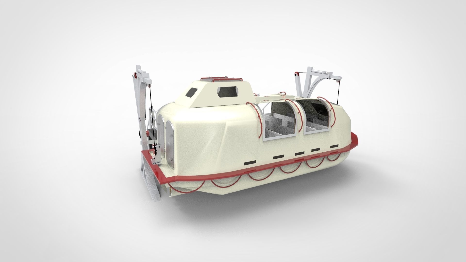 lifeboat 3D model_3