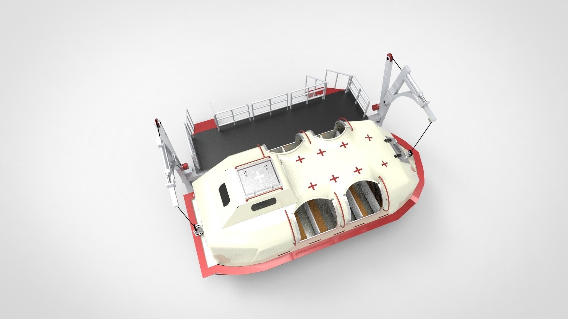 lifeboat 3D model_4
