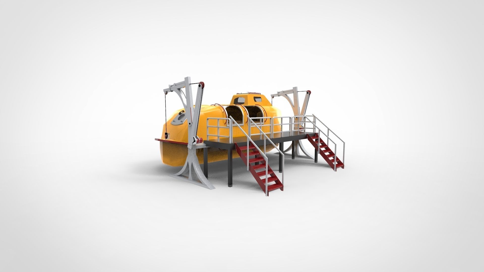 lifeboat 3D model_1