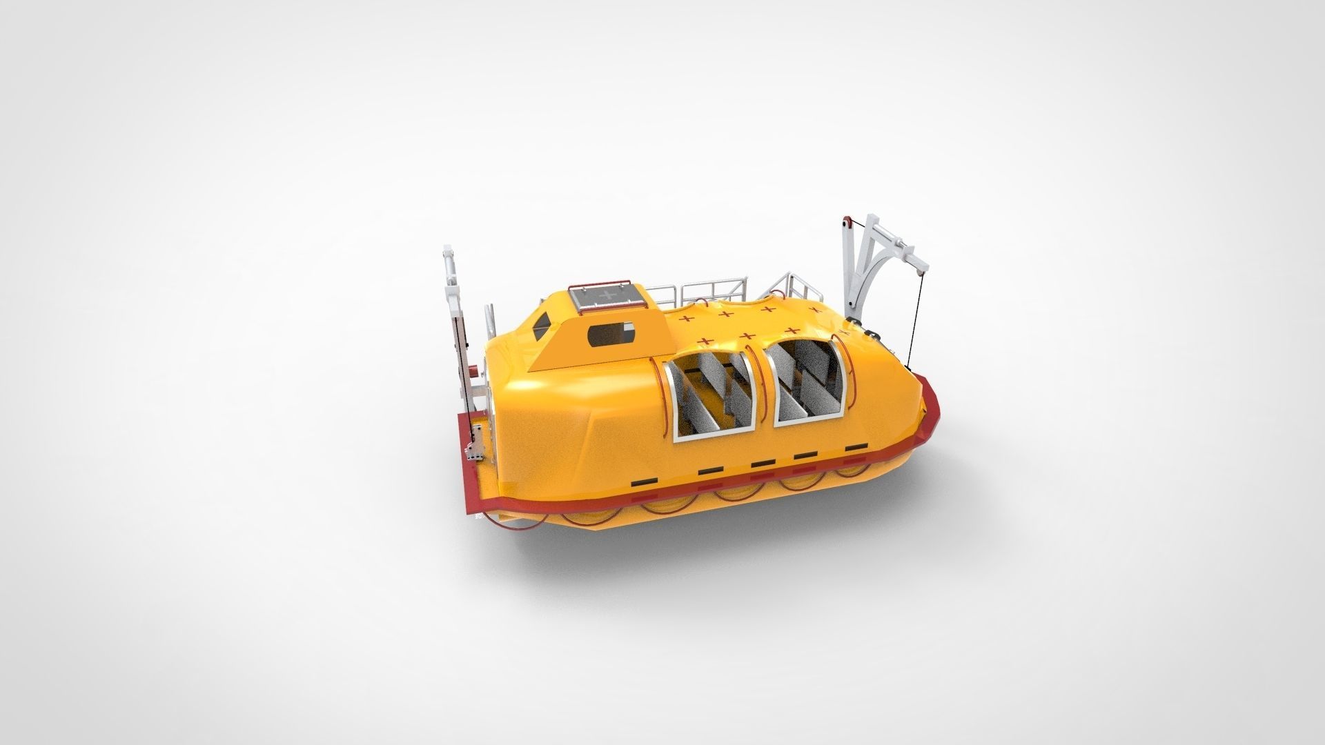 lifeboat 3D model_2