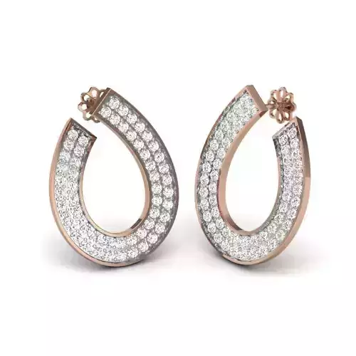 Women syuds earrings 3dm render details