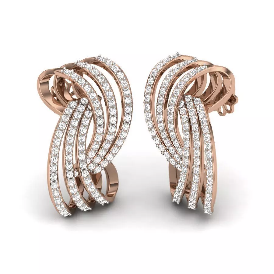 Women studs earrings 3dm render details 3D print model