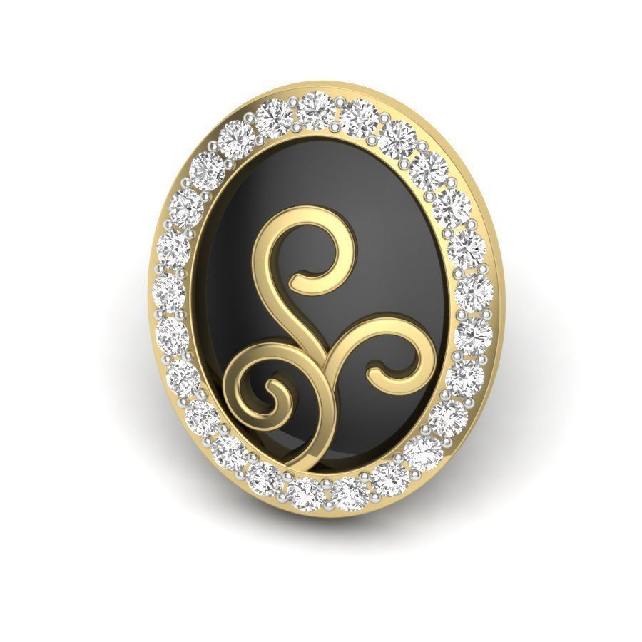 Women studs earrings 3dm render details 3D print model_2