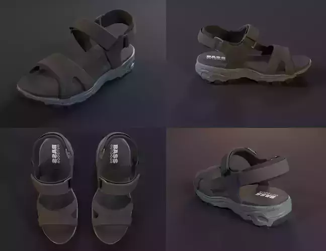 MENs TRAIL OUTDOOR SANDALS 3D model