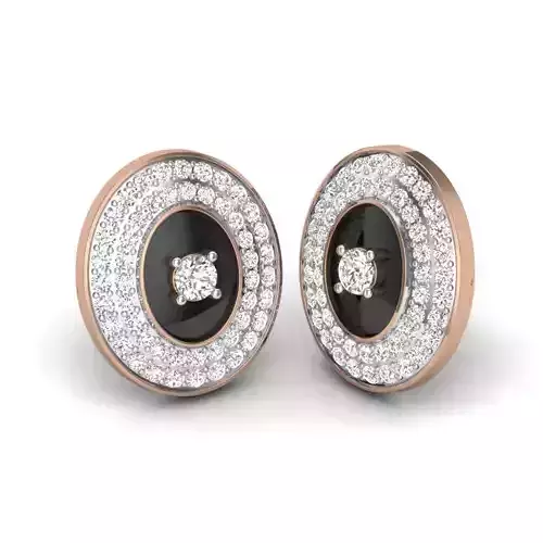 Women studs earrings 3dm render details