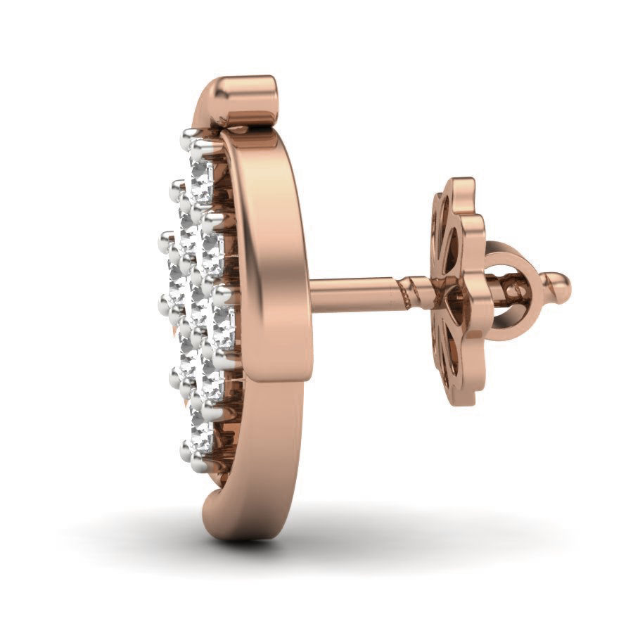 Women studs earrings 3dm render details 3D print model_9