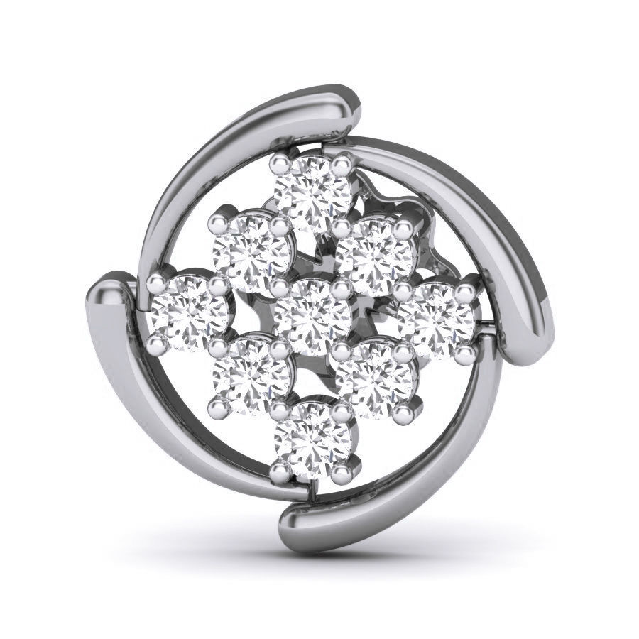 Women studs earrings 3dm render details 3D print model_6