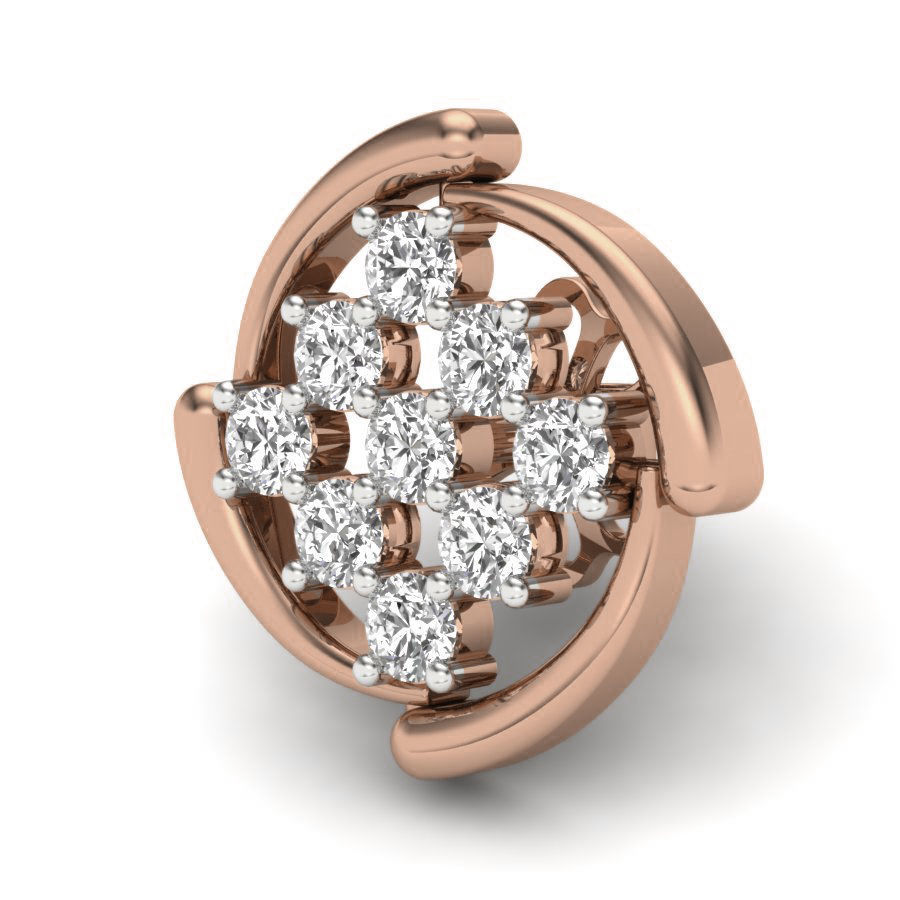 Women studs earrings 3dm render details 3D print model_13