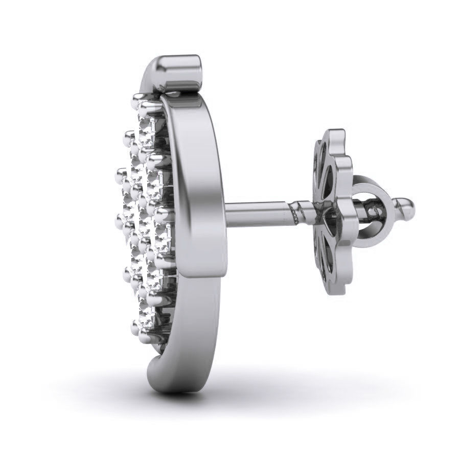 Women studs earrings 3dm render details 3D print model_10