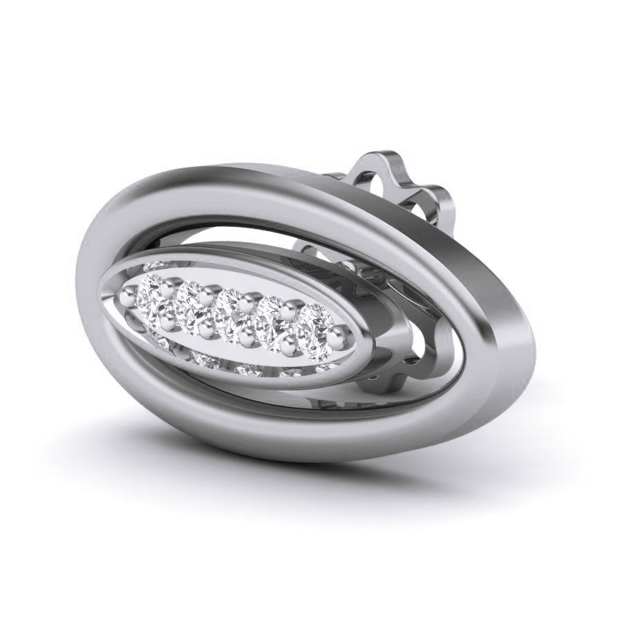 Women studs earrings 3dm render details 3D print model_9