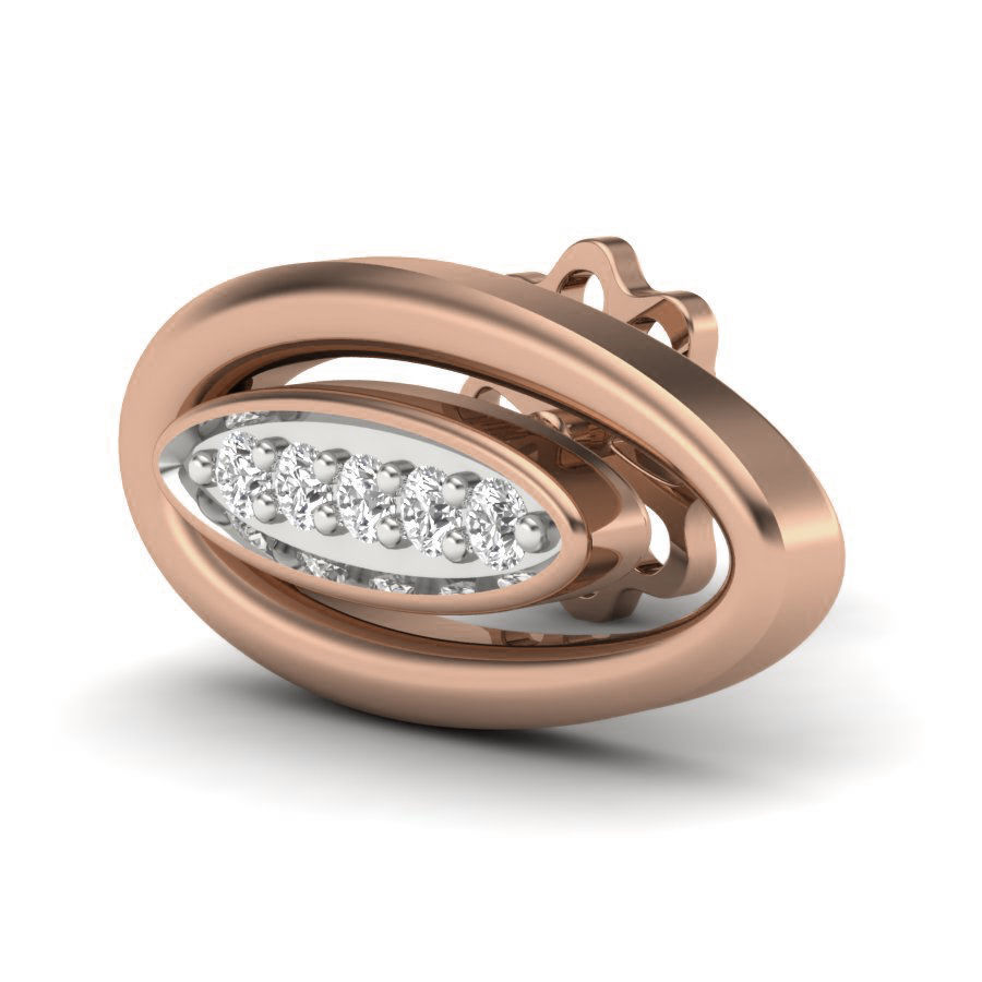 Women studs earrings 3dm render details 3D print model_10