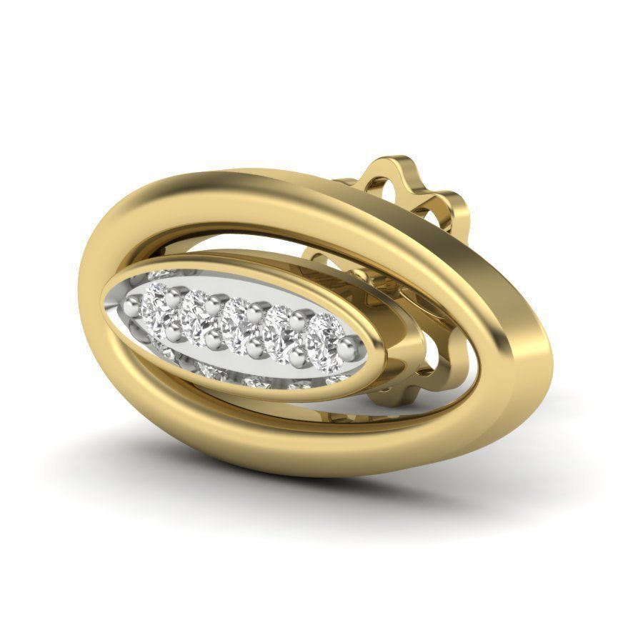 Women studs earrings 3dm render details 3D print model_8