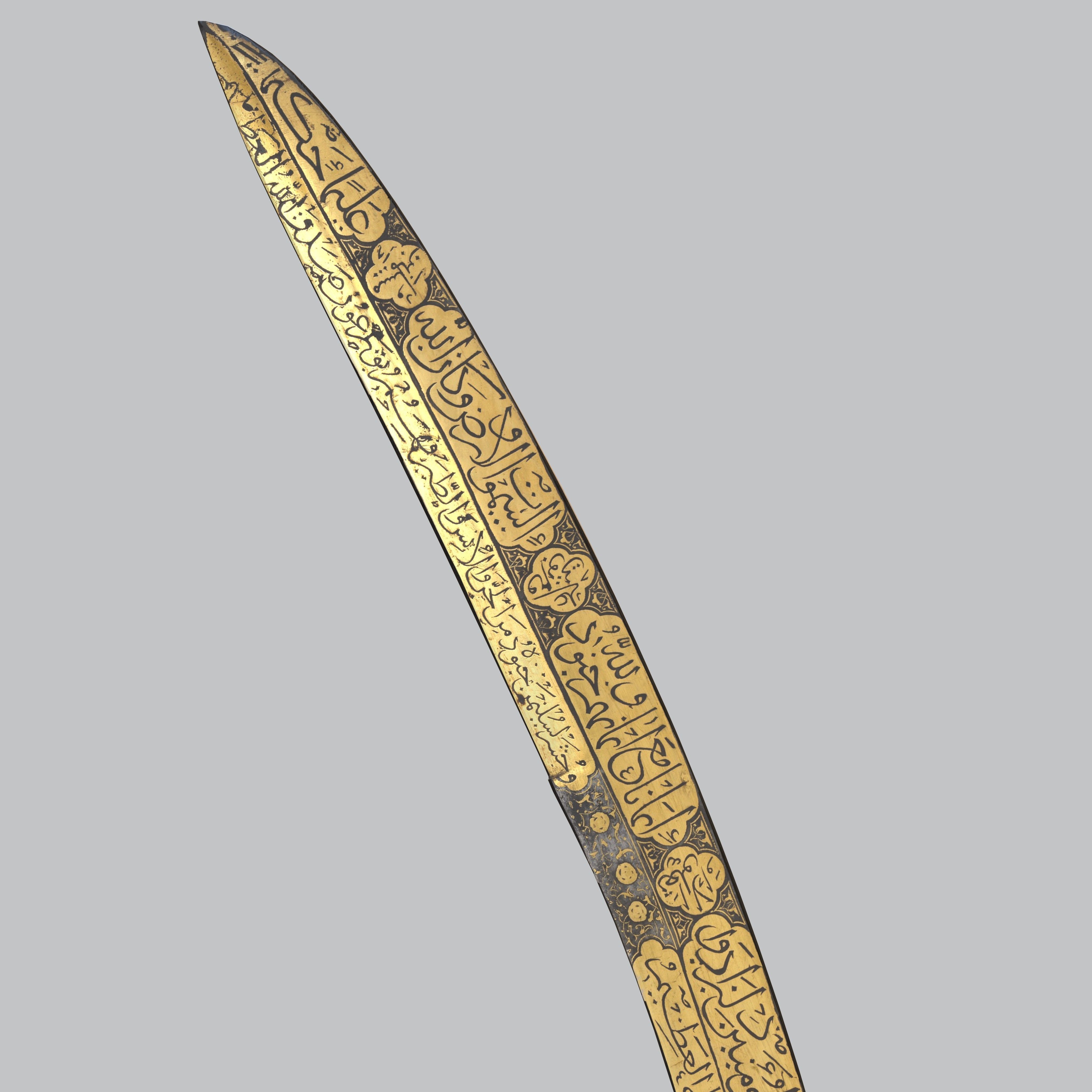 sword Saber Turkish Low-poly 3D model_18