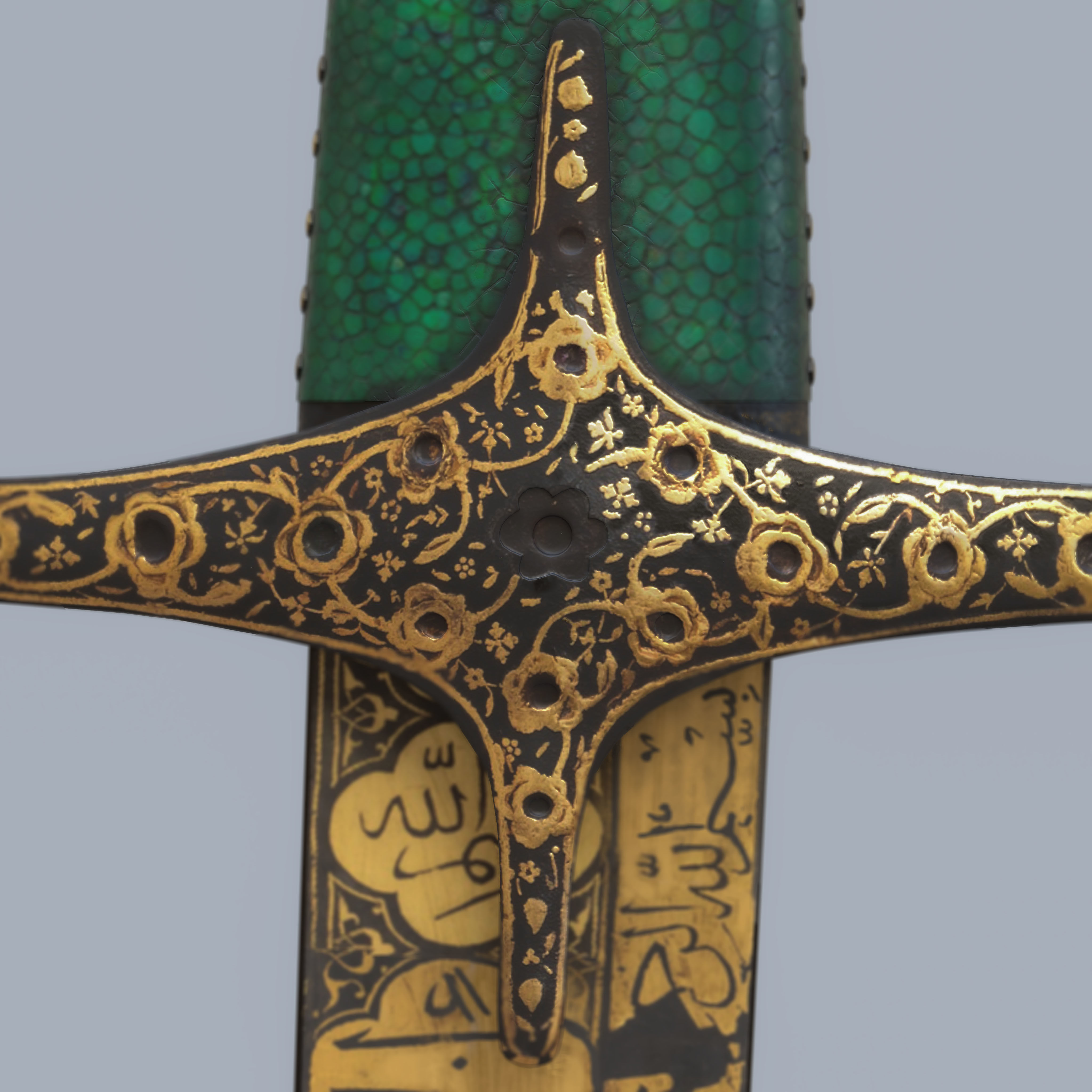 sword Saber Turkish Low-poly 3D model_1