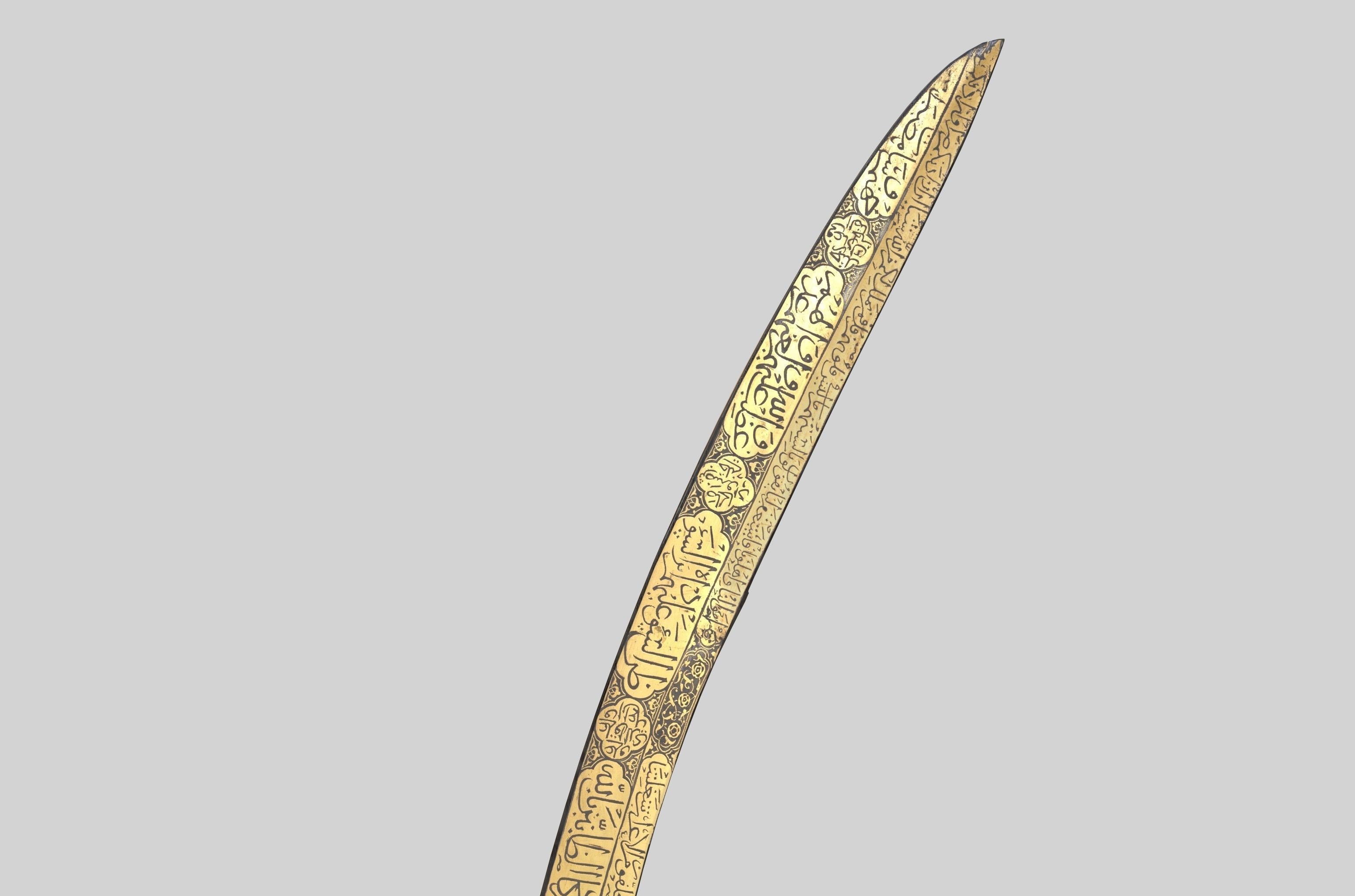 sword Saber Turkish Low-poly 3D model_17