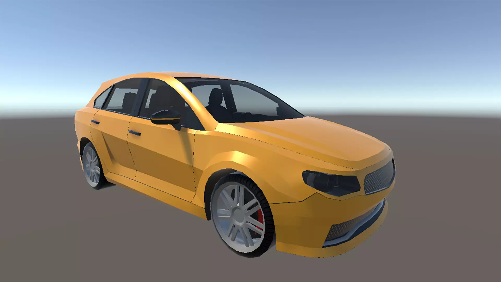 SUV Car Low poly Low-poly 3D model_0
