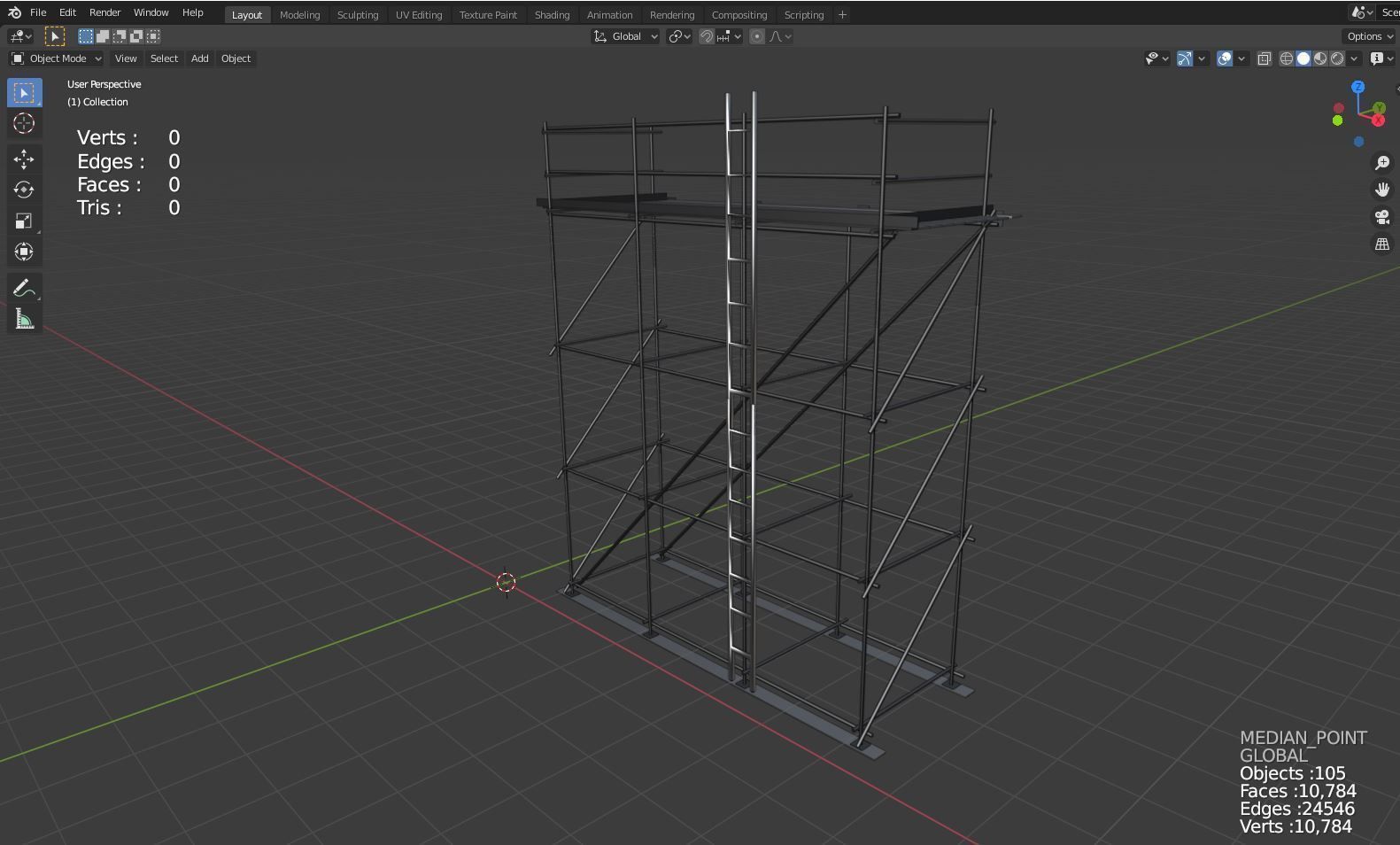 Scaffolding 3D model_1