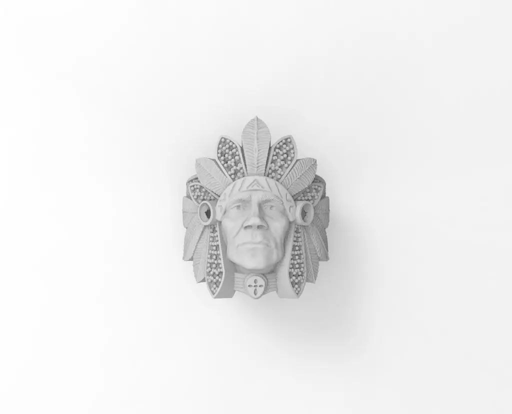 anillo indio  3D print model_0