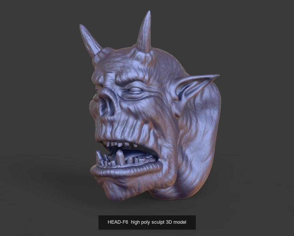 50 HEADS High Poly sculpts 3D model 3D Model Collection _40