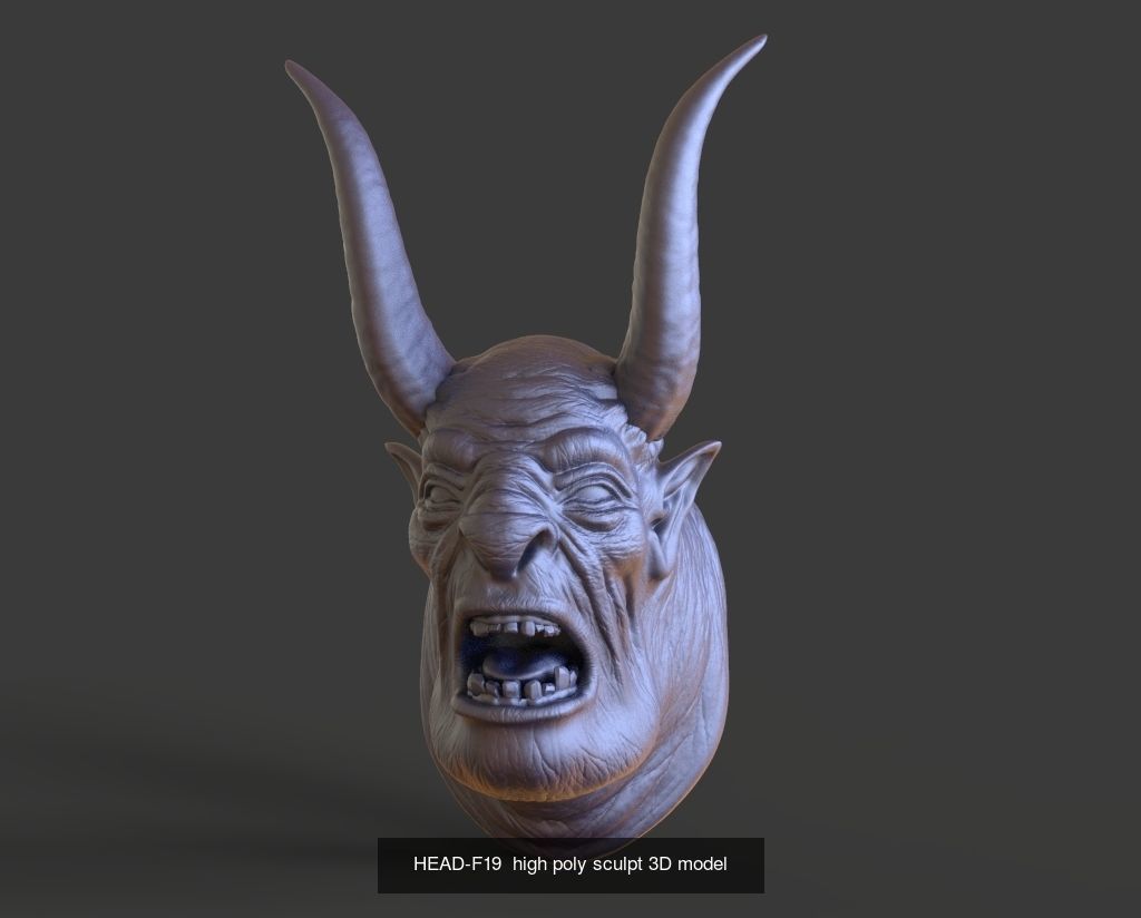 50 HEADS High Poly sculpts 3D model 3D Model Collection _53