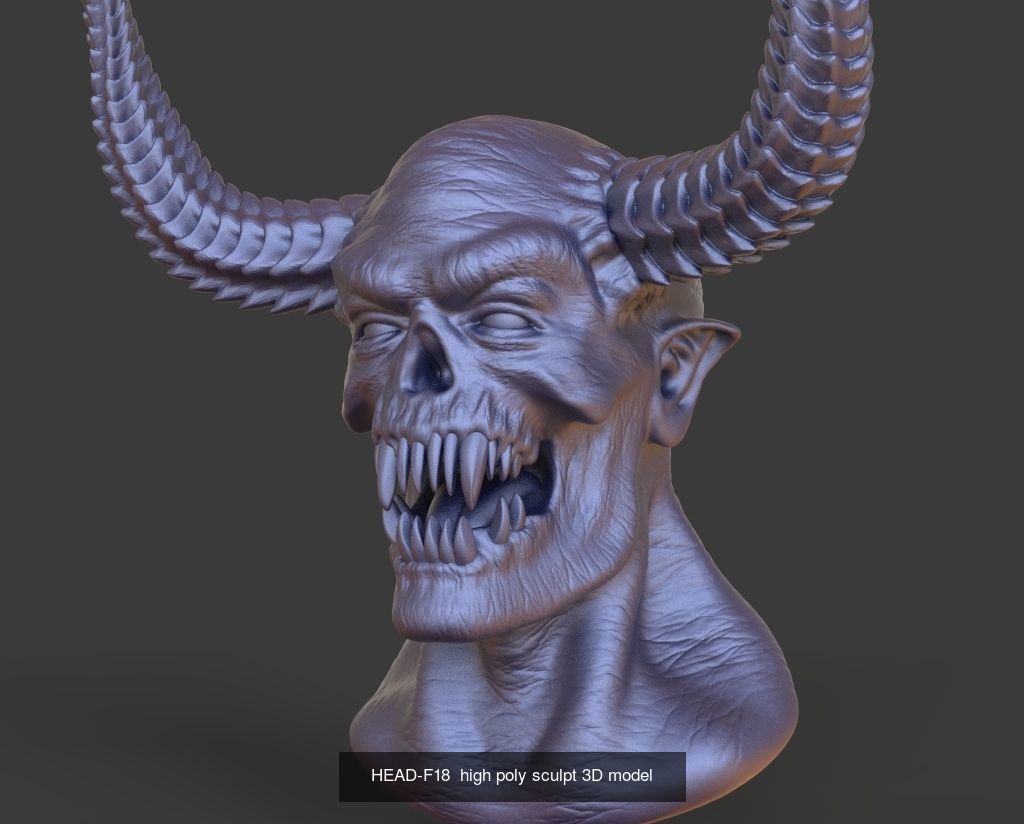 50 HEADS High Poly sculpts 3D model 3D Model Collection _52