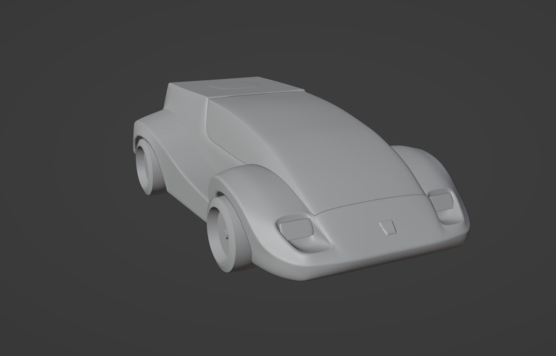 pole position car 3D print model_4