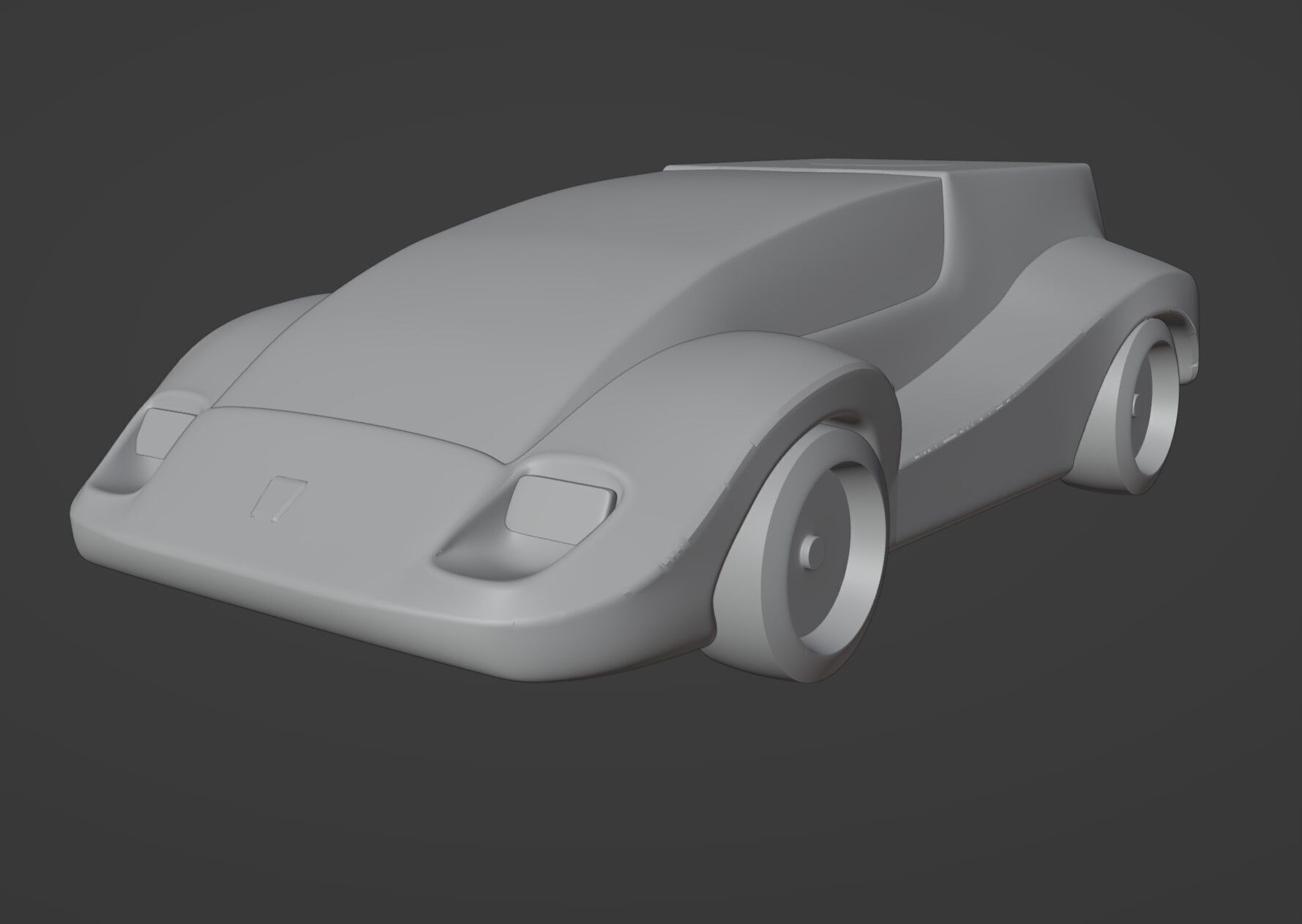 pole position car 3D print model_6