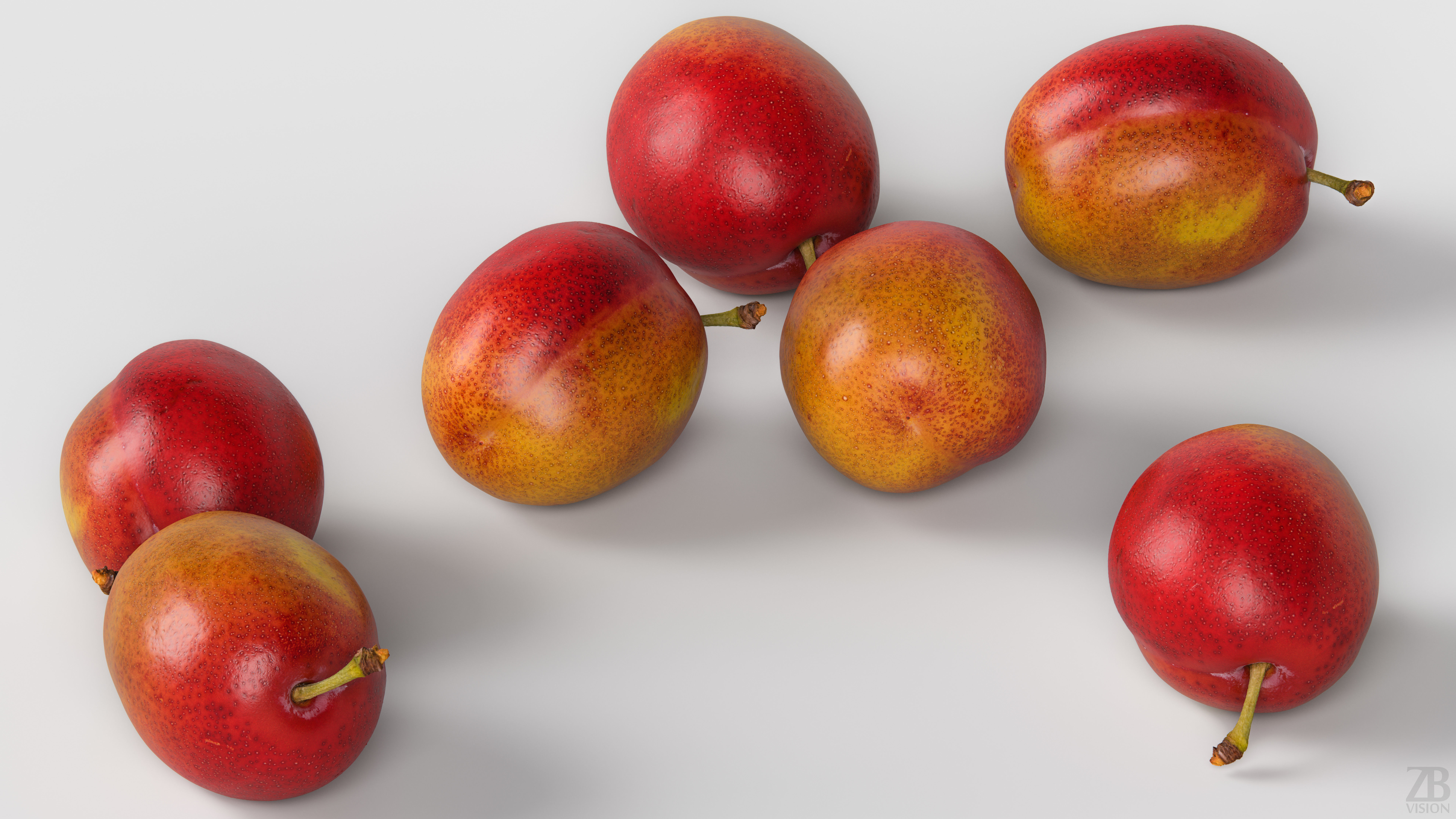 Plum 3D model_2