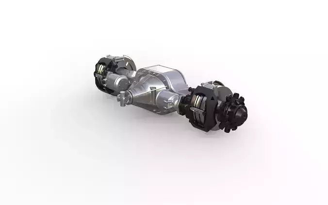 rear axle for scania truck 3D print model
