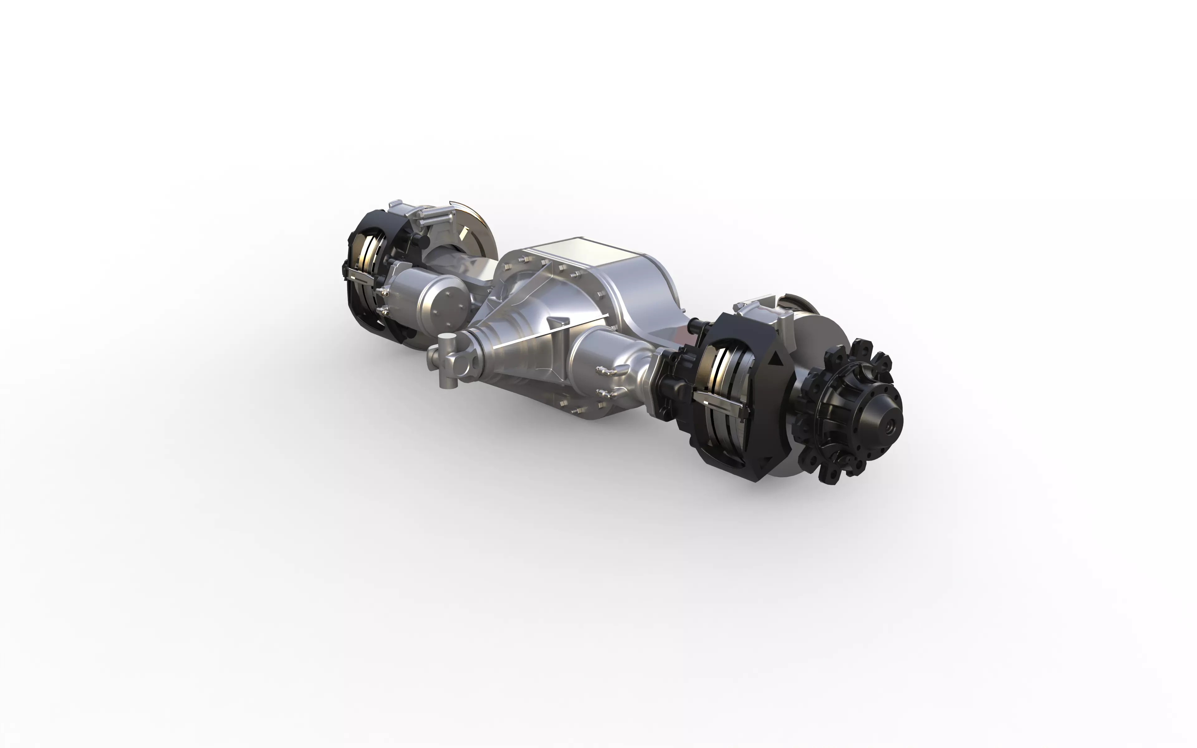 rear axle for scania truck 3D print model_0
