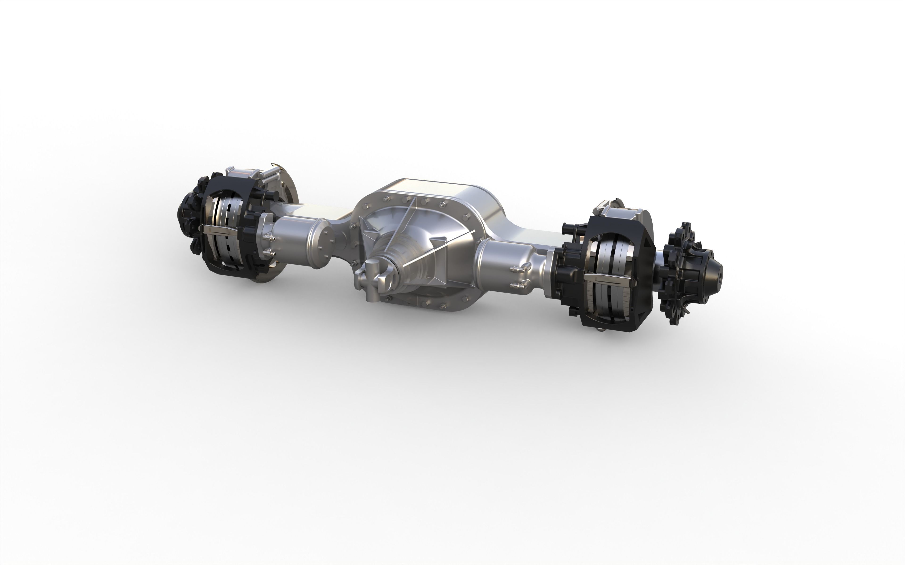 rear axle for scania truck 3D print model_1