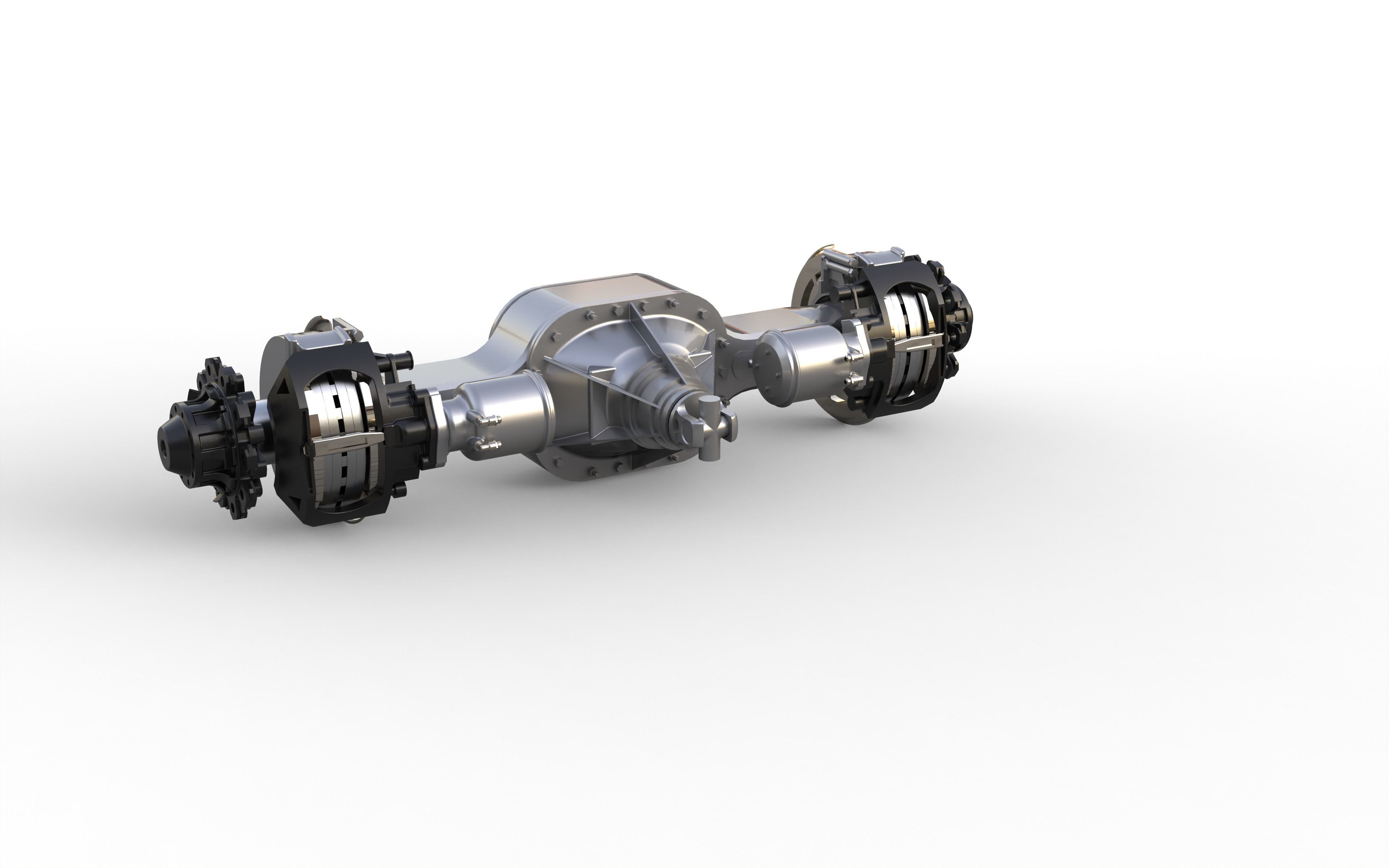 rear axle for scania truck 3D print model_2