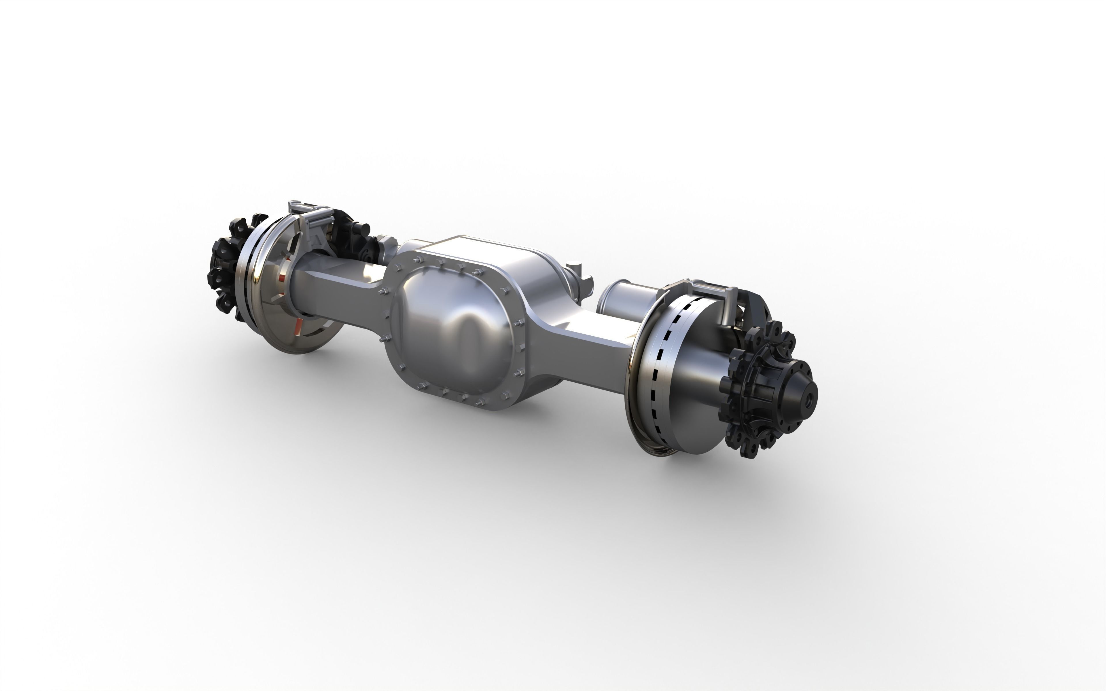 rear axle for scania truck 3D print model_4