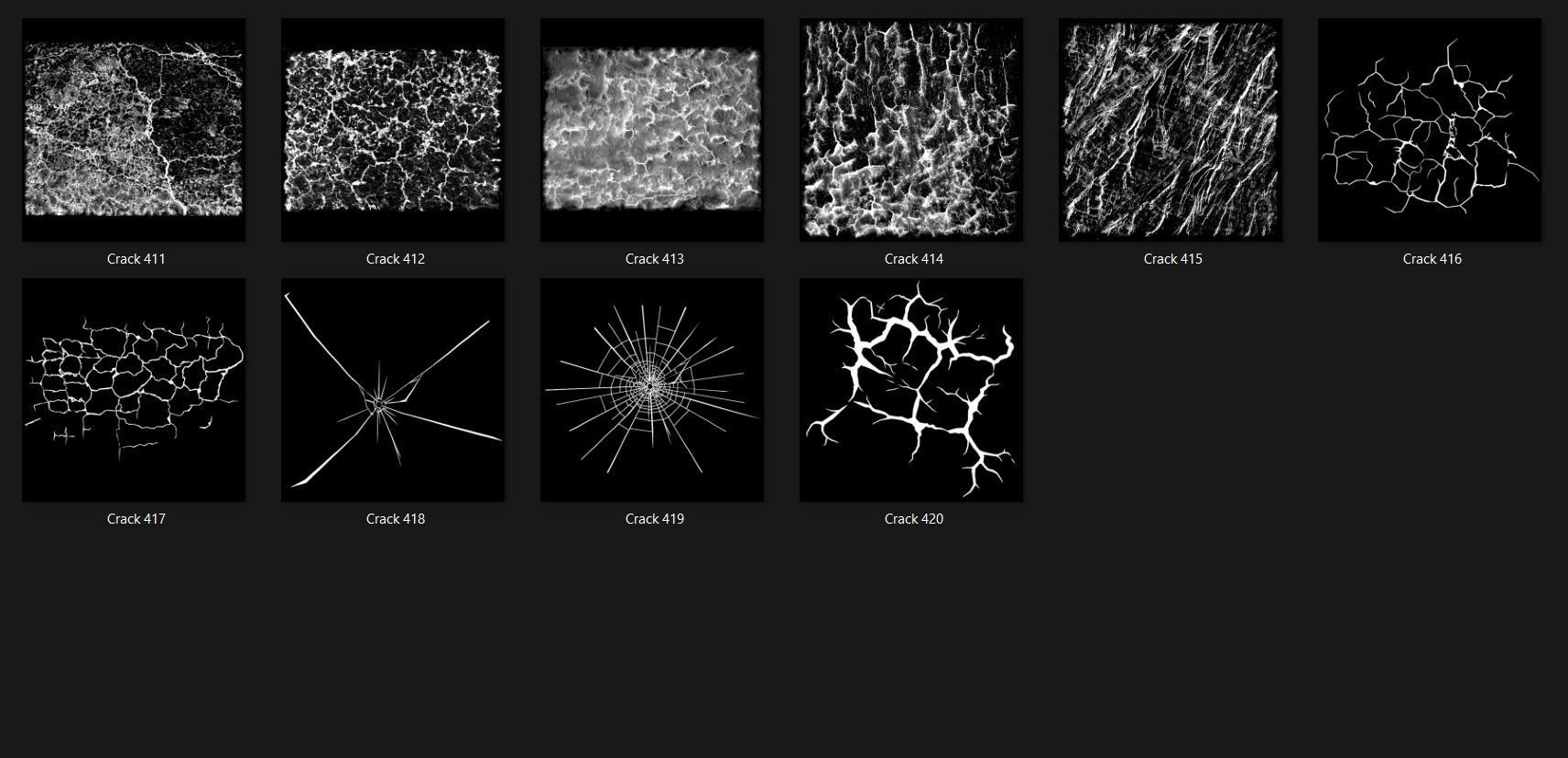 Crack Alpha 850 Patterns 2K Size Full Pack Texture_36