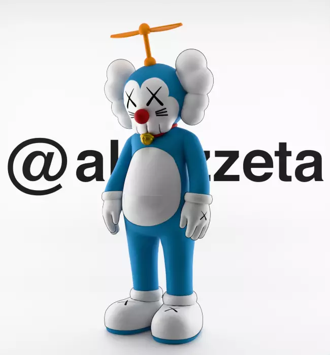 Kaws Doraemon for Print 3D print model_5