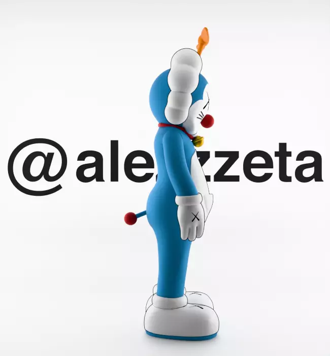 Kaws Doraemon for Print 3D print model_29