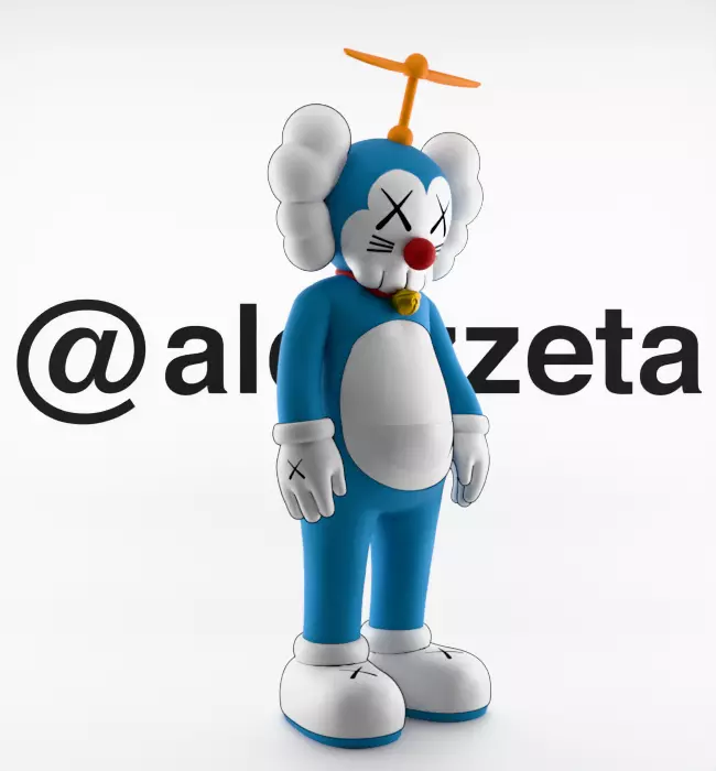Kaws Doraemon for Print 3D print model_34