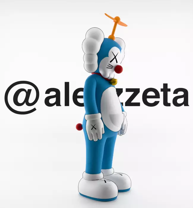 Kaws Doraemon for Print 3D print model_32