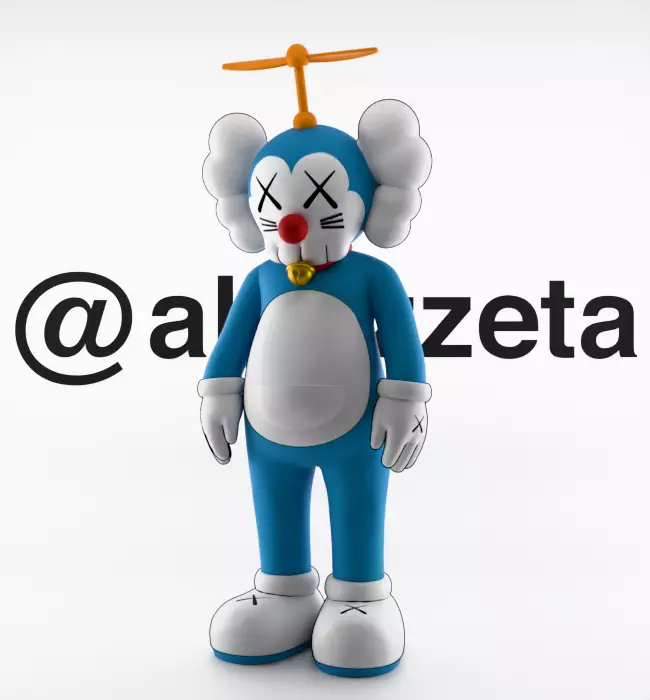 Kaws Doraemon for Print 3D print model_4