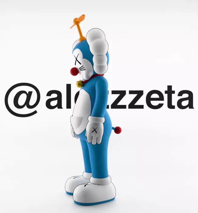 Kaws Doraemon for Print 3D print model_9