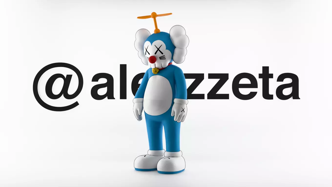 Kaws Doraemon for Print 3D print model_1