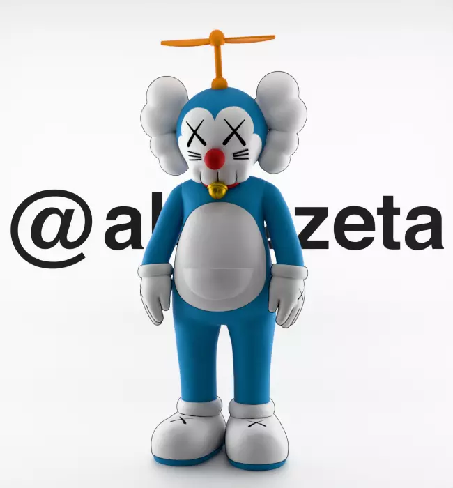 Kaws Doraemon for Print 3D print model_3