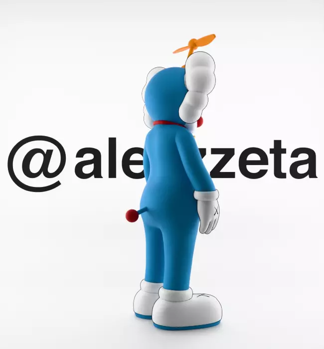 Kaws Doraemon for Print 3D print model_26