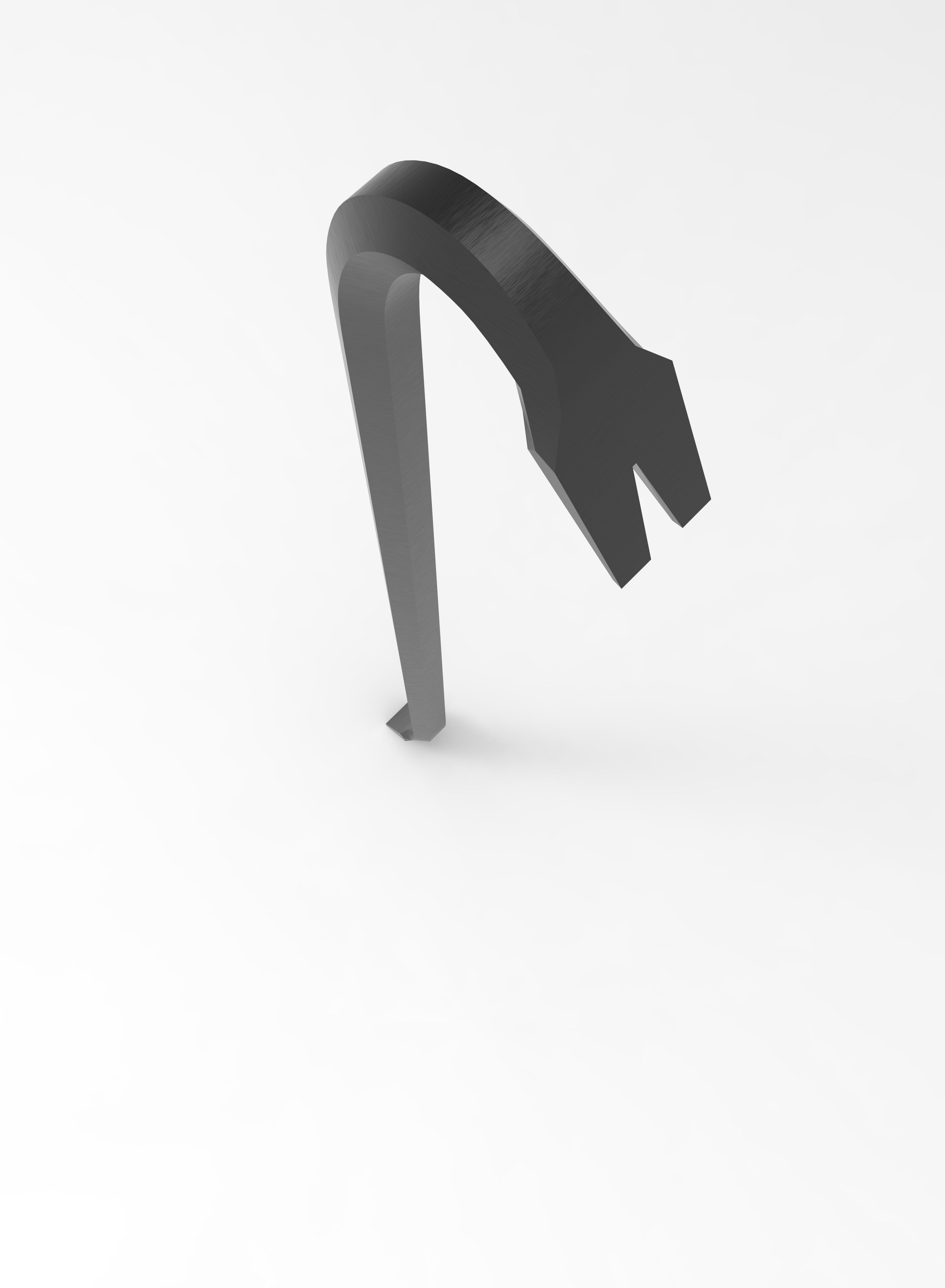 Melee Weapon Crowbar 3D model_4