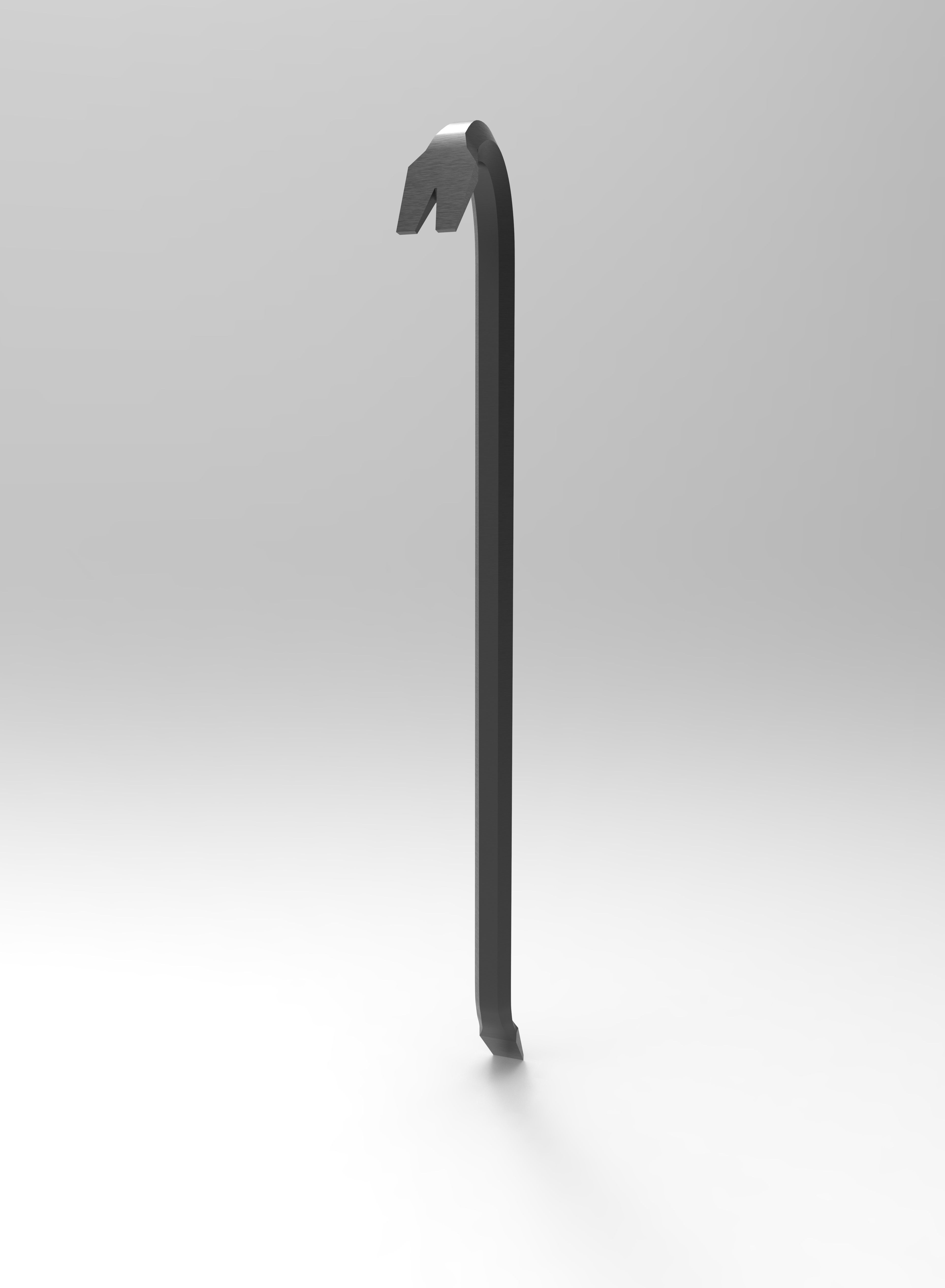 Melee Weapon Crowbar 3D model_3