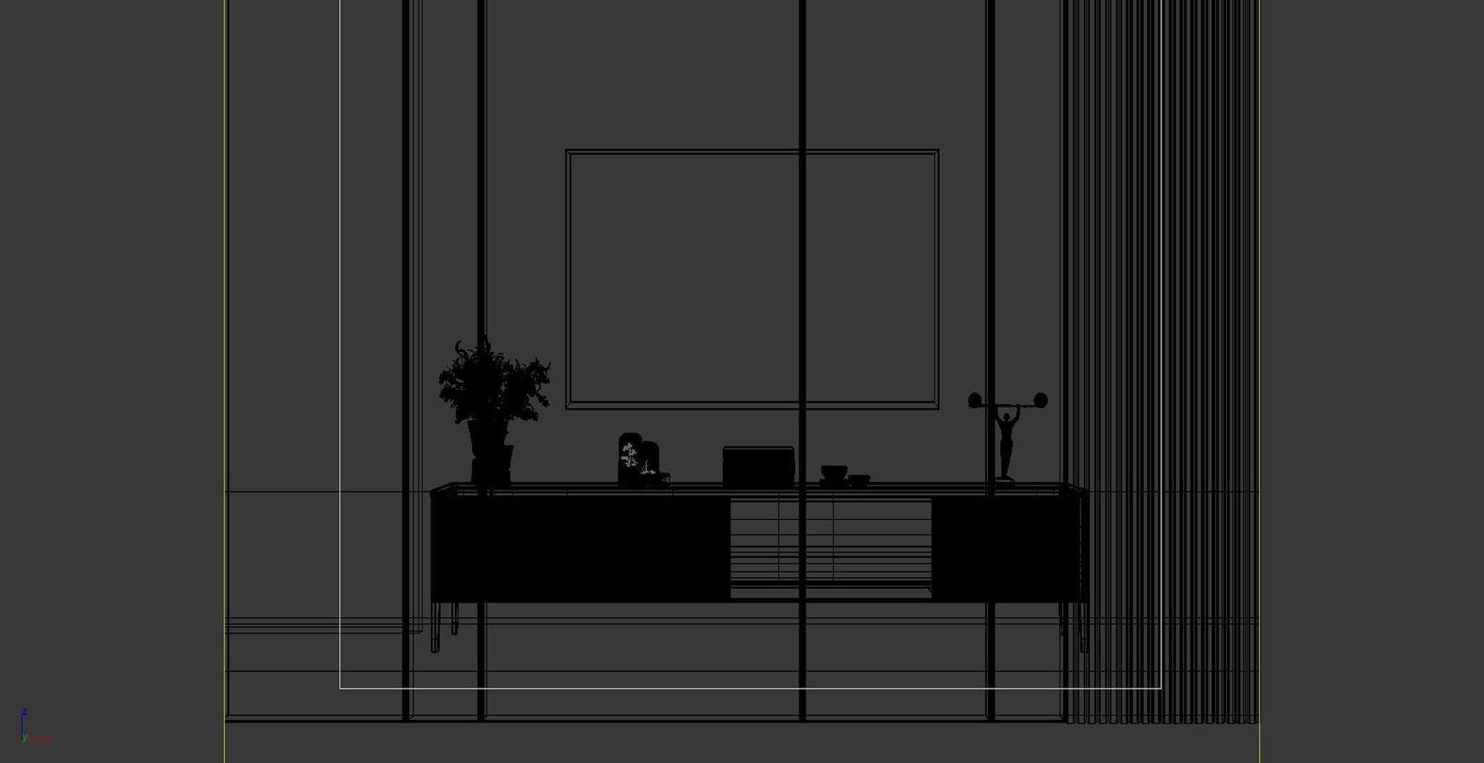 TV Modern Cabinet 3D model_6