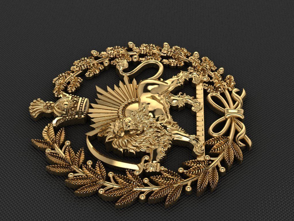 PAHLAVI dynasty  3D print model_7
