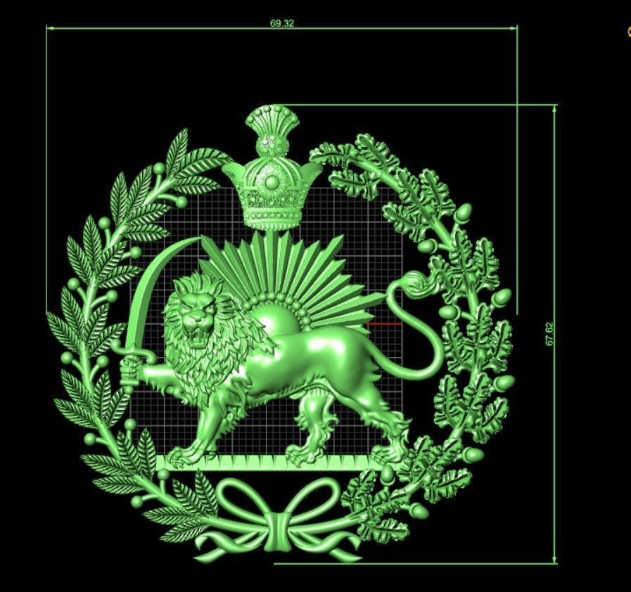 PAHLAVI dynasty  3D print model_10