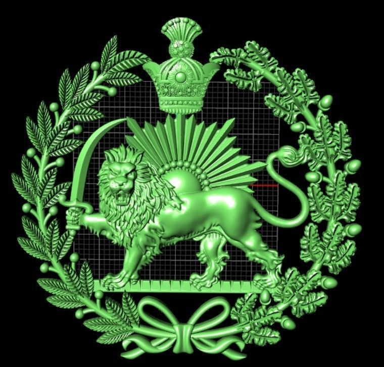 PAHLAVI dynasty  3D print model_9